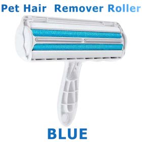Pet Hair Roller Remover Lint Brush 2-Way Dog Comb