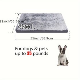 Luxury Dog Bed Long Plush Cozy Warm Sleeping Beds