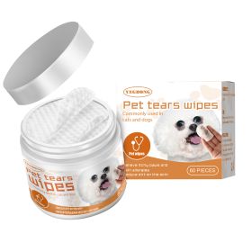 Yegbong Pet Wipes Clean, Dogs Tear Stains Eye Cleaning Wipe Eye Dirt Cotton Pad