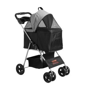VEVOR Pet Stroller, A Four-wheeled Rotating Dog Stroller With A Brake