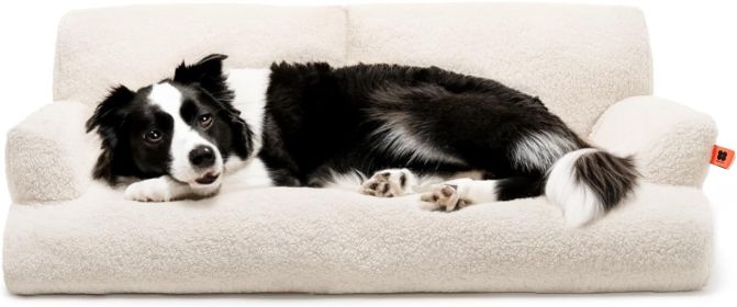 MEWOOFUN Dog Sofa For Medium Large Dogs- 40x24x12 Inch Washable Couch With Removable Cover & Non-Slip Bottom, Orthopedic Support Bed