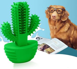 Cactus Shape Dog Toothbrush Stick