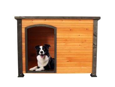 45" Dog House Outdoor or Indoor Wooden Kennel