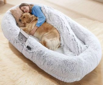 Human Dog Bed, 71''x40''x12'' Size Fits You and Pets