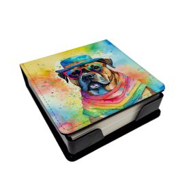 Cane Corso Hippie Dawg PU Leather Note Paper Holder
