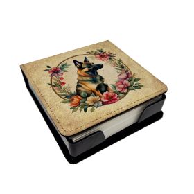 Belgian Malinois Flowers PU Leather