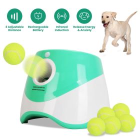 Automatic Dog Ball Launcher Included 6 Tennis Balls