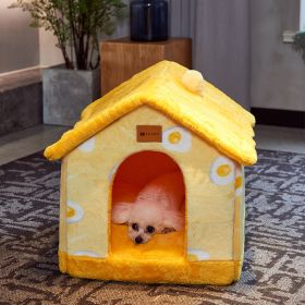 Foldable Dog House Dog  Bed Winter Dog Villa Sleep Kennel Removable Nest Warm Enclosed Cave Sofa Dogs Supplies