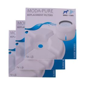 Pet Life 'Moda-Pure' Filtered Dog Fountain - Replacement Filters - 3 Pack
