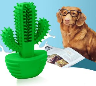Cactus Shape Dog Toothbrush Stick
