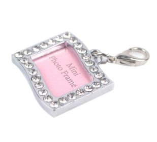 Rectangle Rhinestone Writable Name ID Tags for Dogs