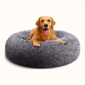 Non-Slip Dog Or  Beds Multiple Sizes, Calming Dog Beds For Indoor  Kennel Bed Dog Sofa, Round Cushion Cuddler Puppy Sofa, Machine Washable
