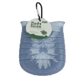 2 In 1 Dog Paw Cleaner Cup Soft Pet Dog Foot Cleaning Washer Brush Cup Portable Pet Foot Washer Paw Clean Brush Foot Cleaning Bucket Pet Products (Color: Navy Blue, Size: L)