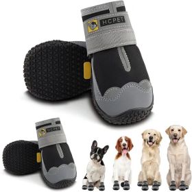 Dog Boots Breathable Dog Shoes (Color: Black, Size: #1 (width 1.37 inch) for 10-23 lbs)