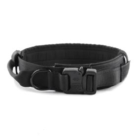 Collars For Dogs Adjustable Nylon (Color: Black and White, Size: M)