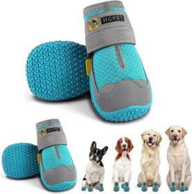 Dog Boots Breathable Dog Shoes (Color: Blue, Size: #8 (width 2.75 inch) for 74-91 lbs)
