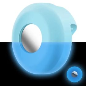 2pcs Silicone Airtag Case For Apple Dog Collar Clip Cover Pet Anti-loss Locator Tracker Protective Sleeve Airtags Accessories (Color: Fluorescent Blue)