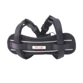 Mountaineer Chest Compression Adjustable Reflective Easy Pull Dog Harness (Size: Small)