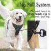 Dog Harness; No-Pull Harness with 2 Leash Clips