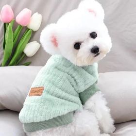 Pet Sweater; For Small & Medium Dogs (Color: Emerald, Size: XL)