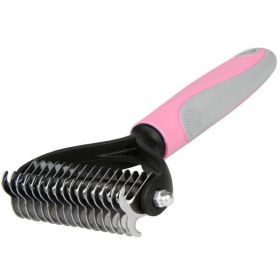 Grooming Brush For Pet Dog (Color: Pink)