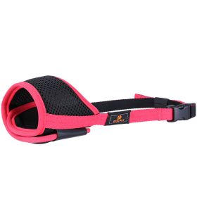 Mouth Cover To Prevent Eating Indiscriminately Large Labrador Dog (Color: Pink, Size: XS)