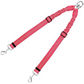 Dog Double Leashes (Colour: Red)
