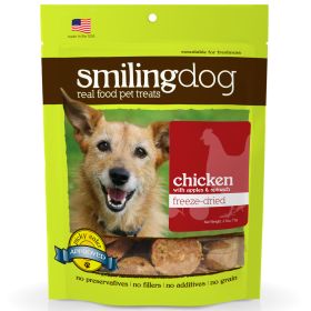 Smiling Dog Freeze-Dried Treats (Supplement Type: Chicken, Apples & Spinach)
