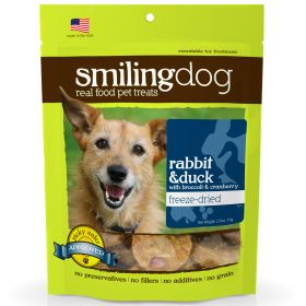 Smiling Dog Freeze-Dried Treats (Supplement Type: Rabbit, Duck, Broccoli & Cranberry)