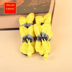 4pcs Dog Shoes; Large Dog Waterproof (Color: Beige, Size: XXL)
