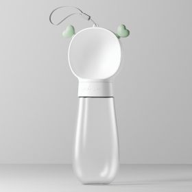 Portable Dog Water Bottle, 2 In 1 Dog Water Bottle Dispenser With Food Container (Color: White, Size: 600ML)