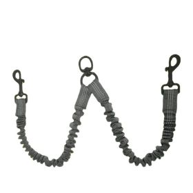 Pet Dog Double Leashes - No Tangle Dog Leash Coupler (Colour: Light Grey, Specification (L * W): 2.5*50cm)