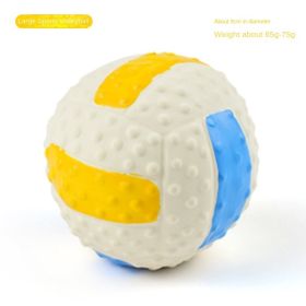 Squeaky Dog Toys Natural Latex Rubber Dog Balls (Colour: Large Latex Volleyball)