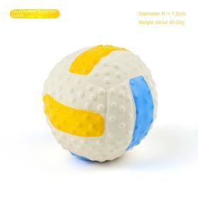 Squeaky Dog Toys Natural Latex Rubber Dog Balls (Colour: Small Latex Volleyball)