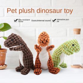 Dog Plush Toys Bite Resistant (Color: Orange)