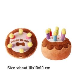 Dog Plush Toys Gnawing Bones (Colour: Hamburger)