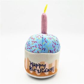 Dog Plush Toys Gnawing Bones (Colour: Cake)