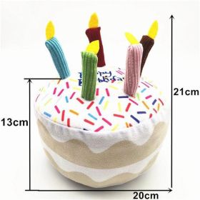 Dog Plush Toys Gnawing Bones (Colour: Big Cake)