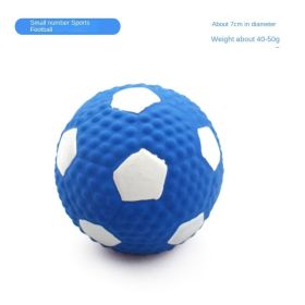 Squeaky Dog Toys Natural Latex Rubber Dog Balls (Colour: Small Size Latex Football)