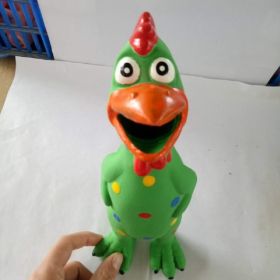 Dog Toys Screaming Chicken (Color: Green)