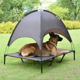 Elevated Pet Dog Bed Tent With Canopy (Size: Medium)