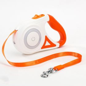 Streamer Led Lights Dog Leash (Color: Orange, Size: 5M)