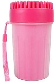 Pet Portable Paw Cleaner (Color: Pink, Size: Large)