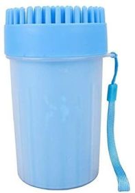 Pet Portable Paw Cleaner (Color: Blue, Size: Small)
