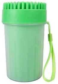 Pet Portable Paw Cleaner (Color: Green, Size: Small)