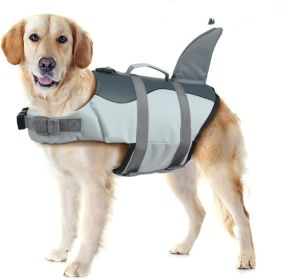 Dog Life Jacket Shark Shape (Colour: Rose, Size: M)