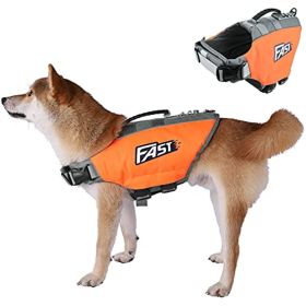 Dog Life Jacket; Reflective Dog Safety Vest Adjustable Pet Life Preserver with Strong Buoyancy and Durable Rescue Handle for Swimming; Surfing; Boatin (Size: X-Large)
