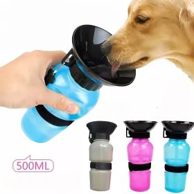 1pc Dog Water Bottle (Color: Grey)