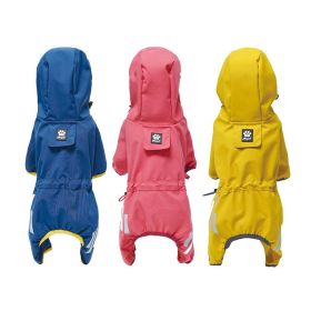 Small Dog Raincoat (Colour: Turmeric, Size: L (recommended weight 6-9 jin))