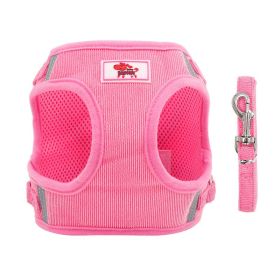 Dog Harnesses And Leash Set (Colour: Pink, Specification (L * W): L)
